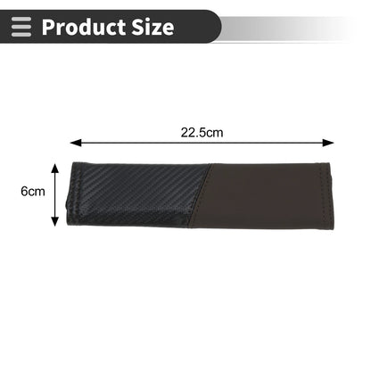 2X Seat Belt Cover Pad for Universal Fit (22.5cm)