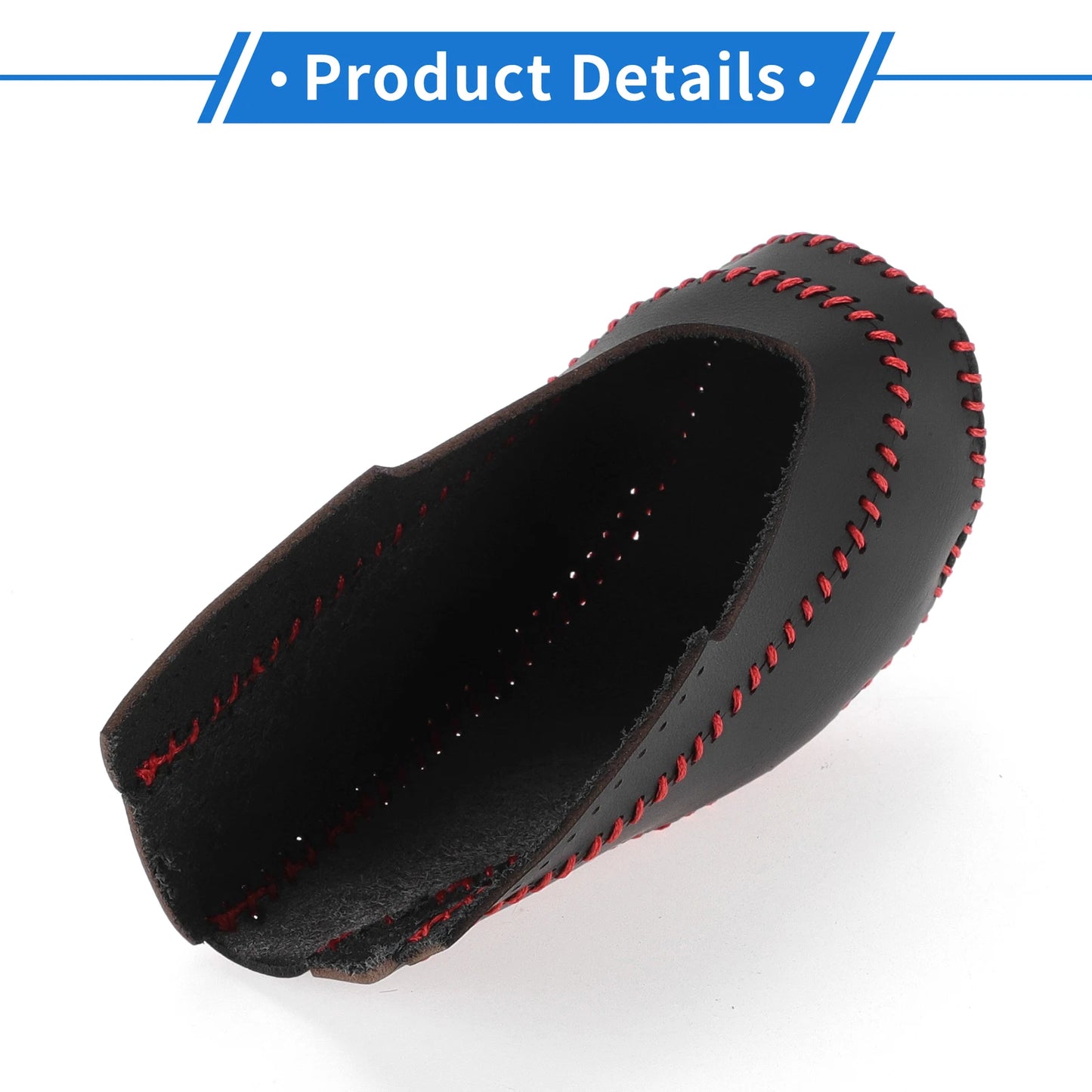 Gear Shift Knob Cover for Chevrolet Cruze (2011–2015) Black Carbon Fiber Red