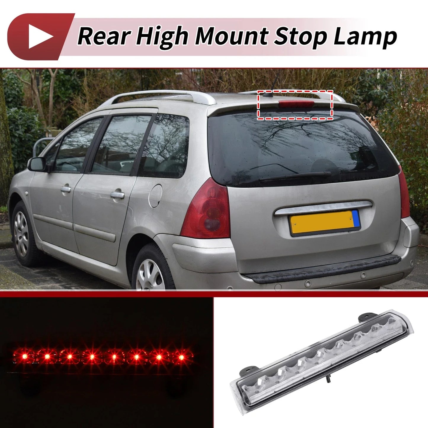 White LED Third Brake Light for Chevrolet Suburban 1500/2500 (2007-2014)