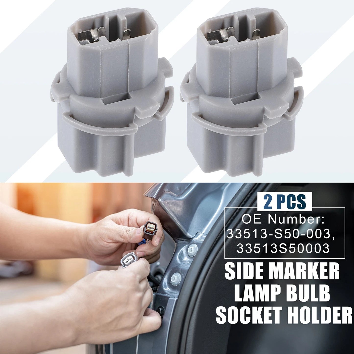 2X Backup Reverse Light Socket Holder 33514-S50-003 for Honda Accord Civic
