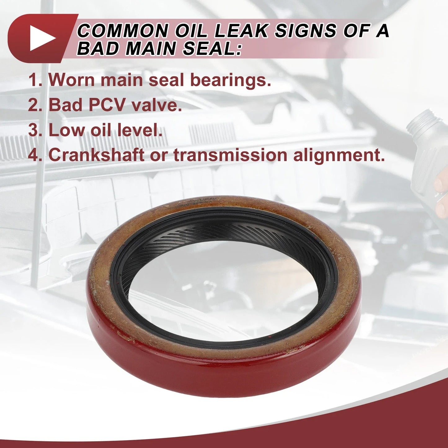 Front Crankshaft Oil Seal for Chevrolet GMC 1 x Main Seal (No. 10243247)