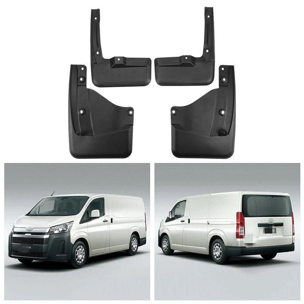 Mud Flap Guards 4pcs for Toyota Hiace (2019–2021)