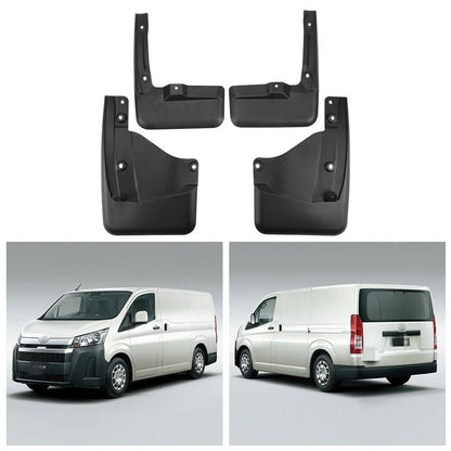 Mud Flap Guards 4pcs for Toyota Hiace (2019–2021)