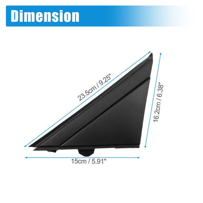 Matte Black Door Mirror Flag Covers  For Fiat 500 (2007-2023)