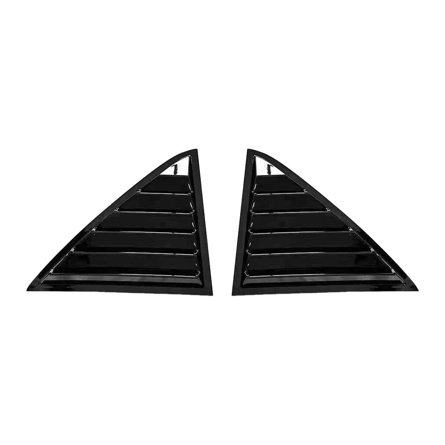 Real Window Louver Shutter Cover Gloss Black for Chrysler 300 (2011–2023)