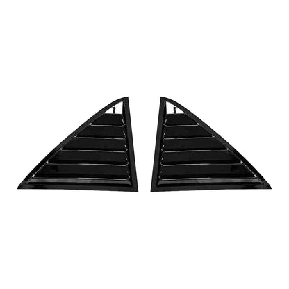 Real Window Louver Shutter Cover Gloss Black for Chrysler 300 (2011–2023)