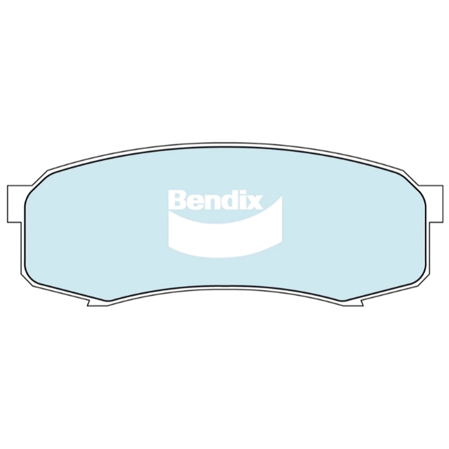 Set of 4 Bendix Rear Disc Brake Pads for Toyota Fortuner (2015–2019)