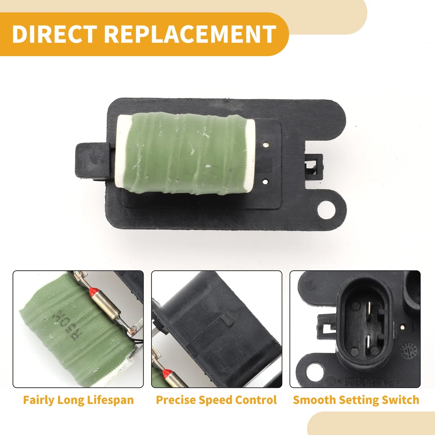 HVAC Blower Motor Resistor No. 5U0959493 for Volkswagen Golf G5 G6 (2002–2006)