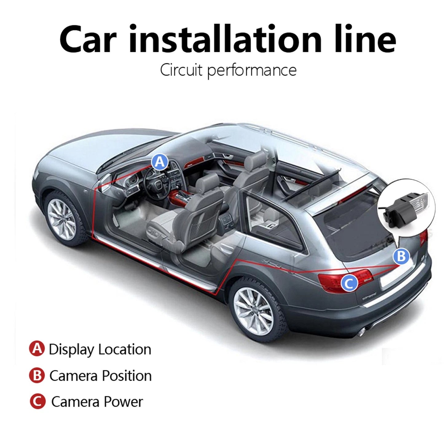 Rear View Camera for Golf MK 6 MK 7 (IP67 Waterproof, HD CCD, Night Vision)