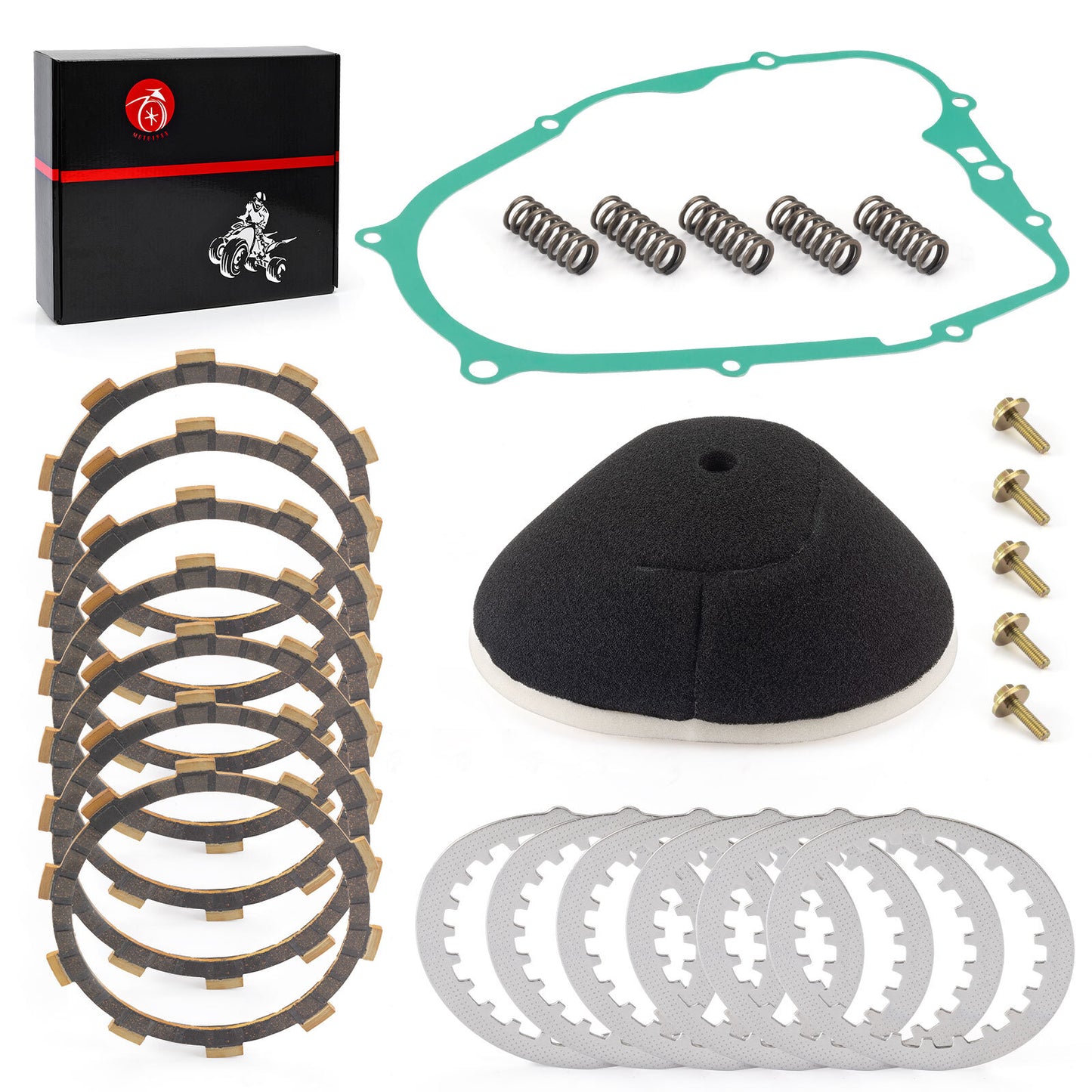 Clutch Kit with Heavy Duty Springs for Yamaha Blaster YFS200 (1988–2006)