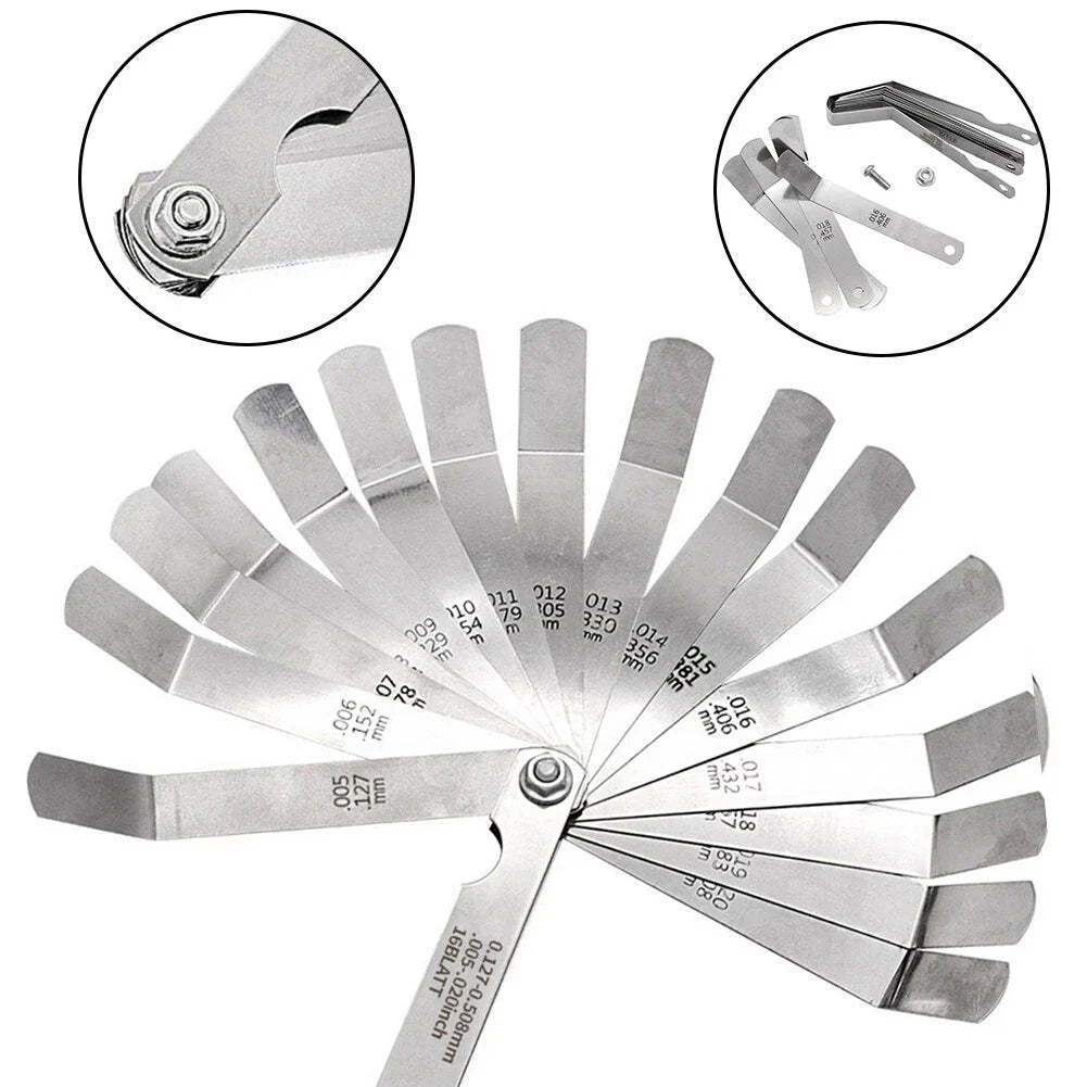 Valve Adjustment Stainless Steel Motorcycle Feeler Gauge for All Makes