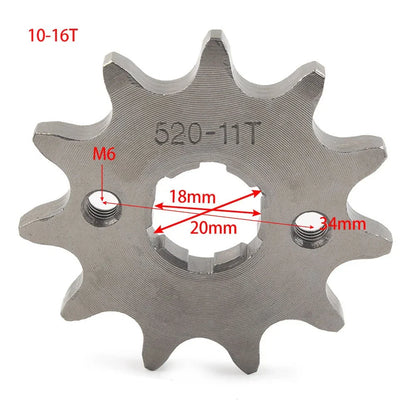 14T Chain Front Sprocket Cog for 125cc-250cc Dirt Pit Bike ATV Go Kart