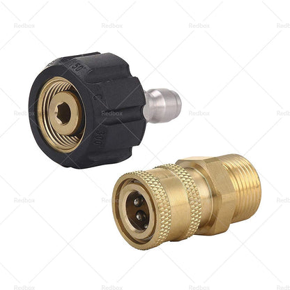 1 Pair M22-14 Adapter 1/4" Quick Connect Coupler for Pressure Washer