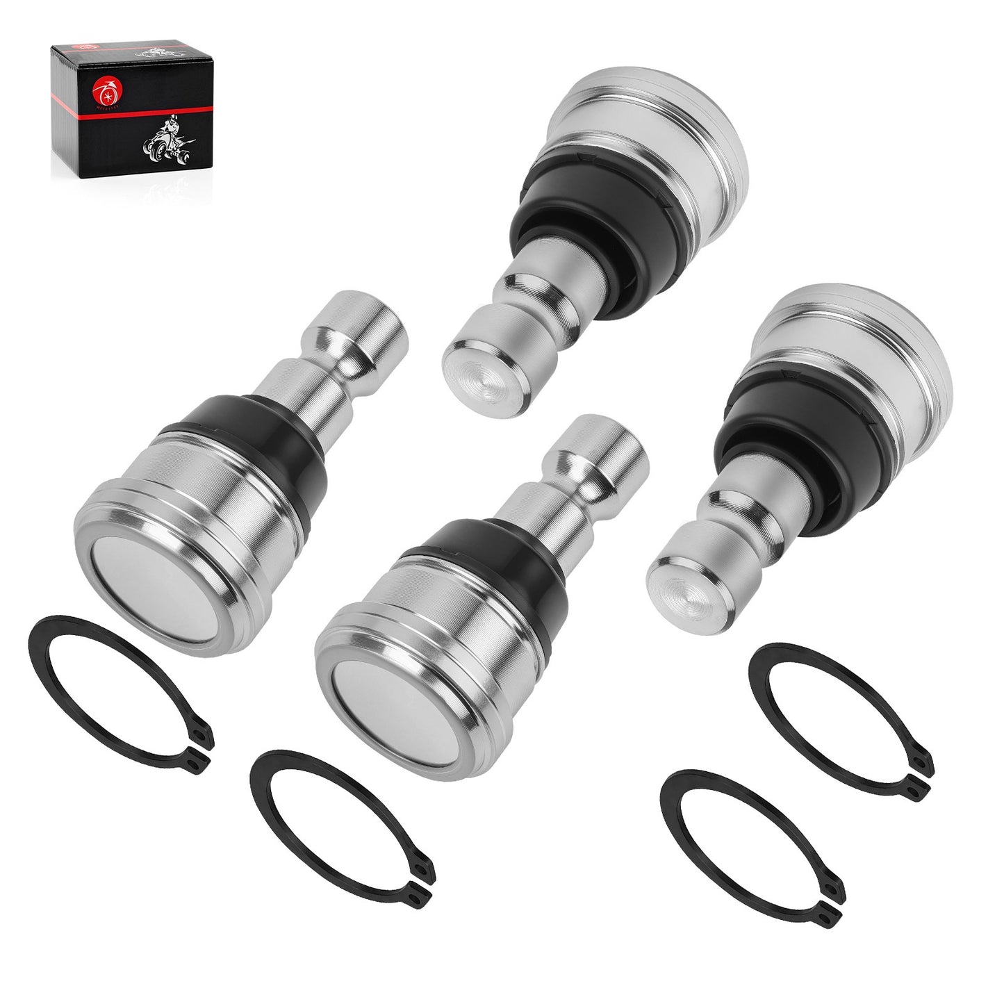Set of 4 Upper and Lower Ball Joints for Polaris Ranger Crew (2017–2023)