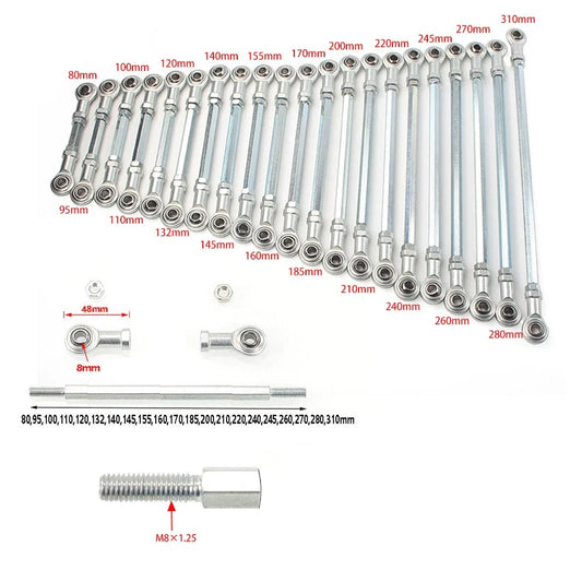 100mm Ball Joiner Bolt Tie Rod for 50/70cc ATV Go Kart Buggy Quad