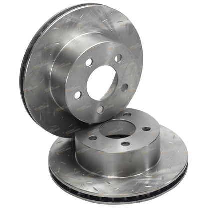 Front Drilled & Slotted Brake Rotor & Pads Set for Cherokee XJ (1994–1998)