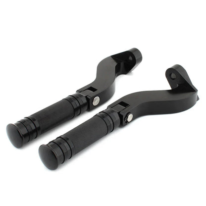 Rear Passenger Foot Pegs for Harley Touring (1993-2023) Black