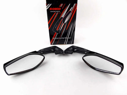 Black M Soko Rear View Mirrors for Honda XL600V Transalp (1987-2015)