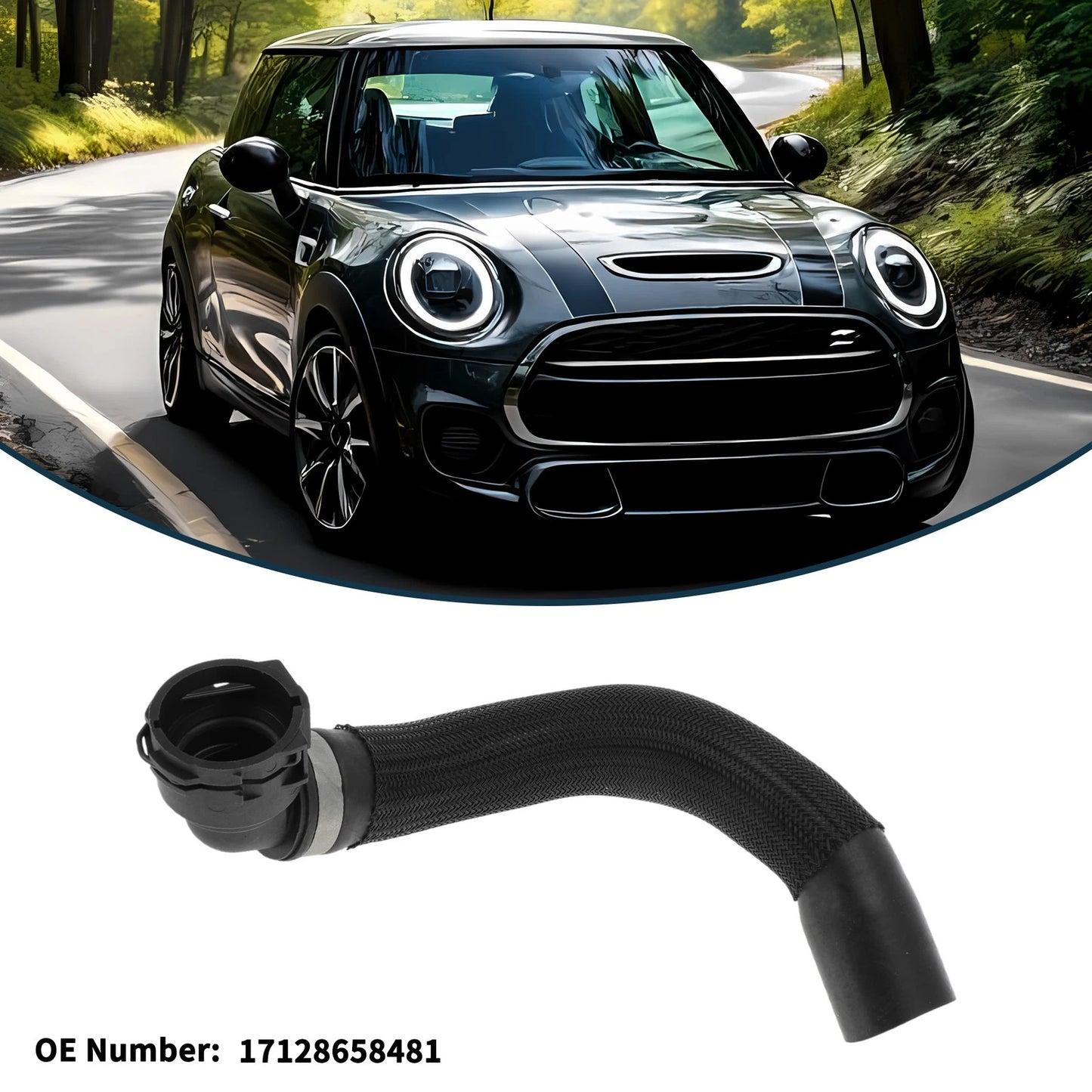 Radiator Hose for BMW Mini Cooper (2020–2023) No. 17128658481 Rubber