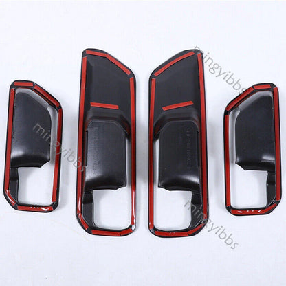 Inner Door Handle Bowl Cover Wood for Toyota Prado Land Cruiser (2024–2025)