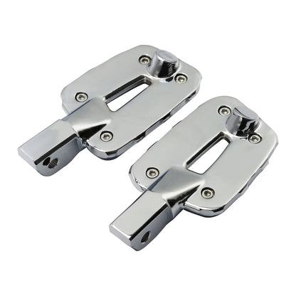 Chrome Passenger Footpegs for Harley Street Fat Bob 2018-2025