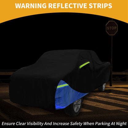 Waterproof Car Cover for Toyota Tacoma Double Cab (2016–2023) Black Blue