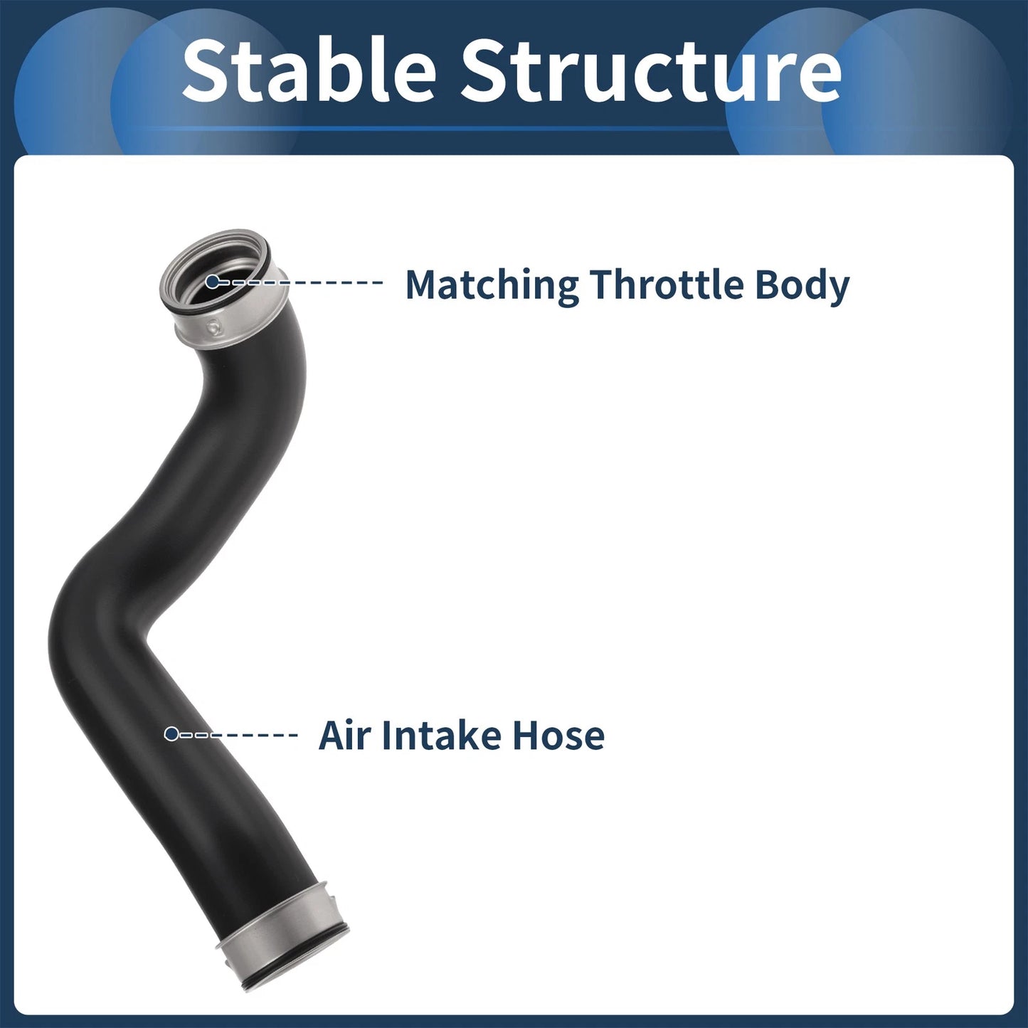 Set of 1 Engine Air Intake Hose for Mercedes-Benz E220 CDI (1998–2003) A2105283882