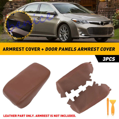 3 x Console Lid Armrest & Door Panel Cover Trim for Toyota Avalon (2013–2018)