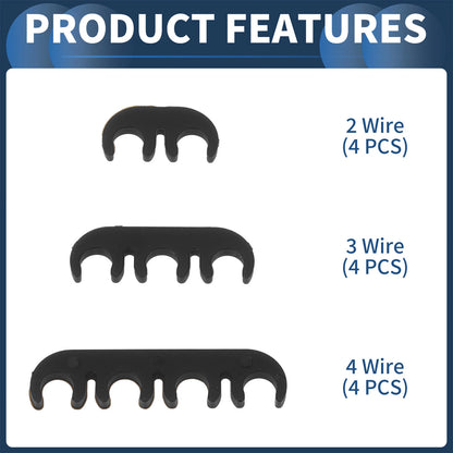 12pcs Spark Plug Wire Dividers for Ford Chevy (No Year Specified)