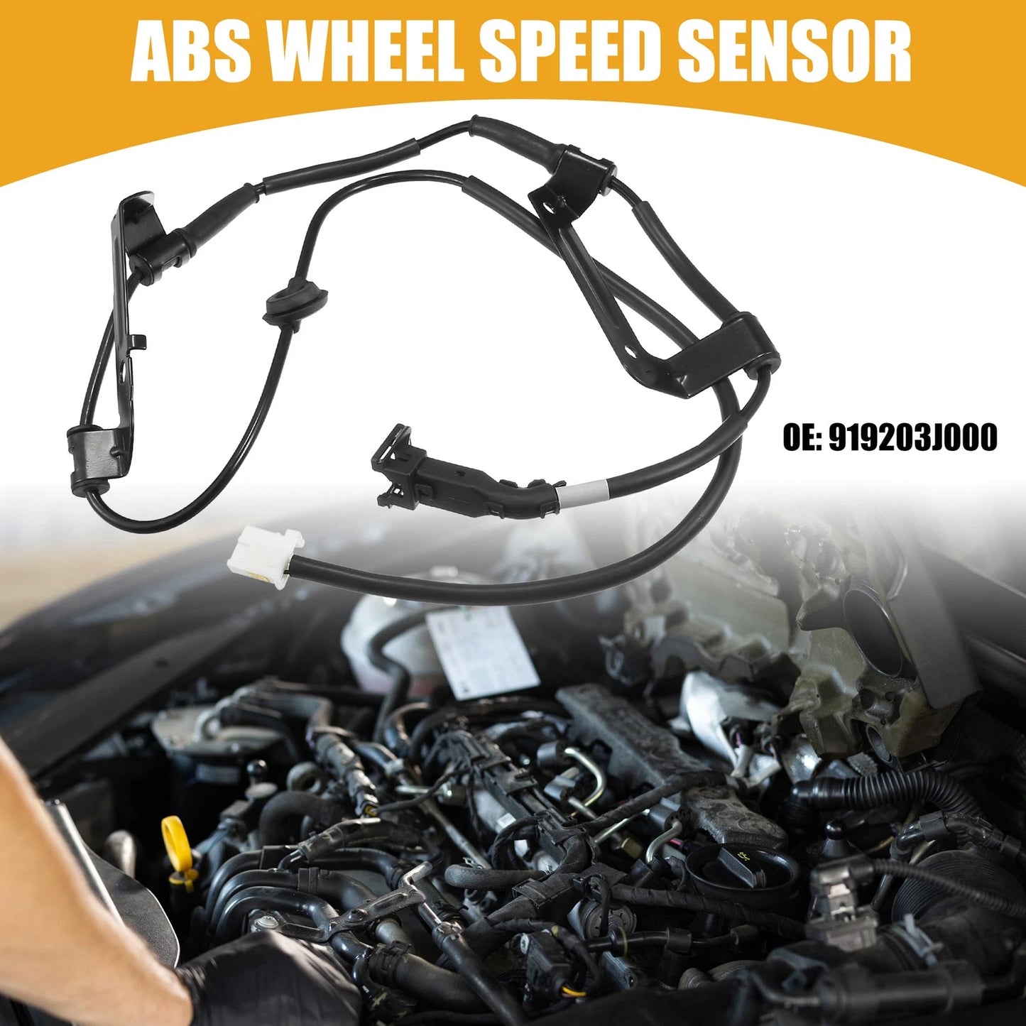 Rear Left ABS Wheel Speed Sensor No. 919203J000 for Kia Sorento (2009–2012)