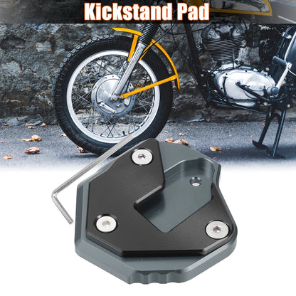 Set of 1 Kickstand Pad for Suzuki Hayabusa (2000–2023) - Black Titanium Tone