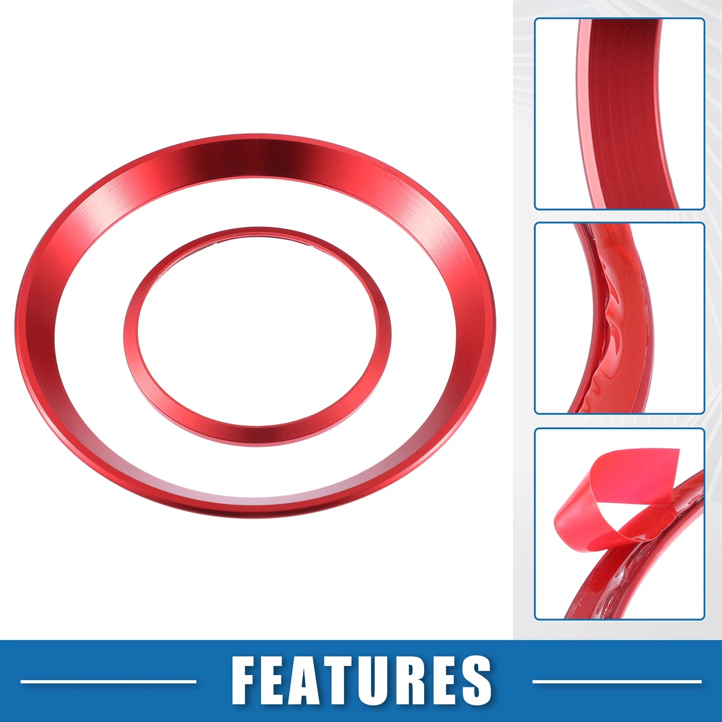 Set of 4 Front Air Vent Frame Cover AC Decal Trim for Alfa Romeo Giulia (2017–2023)