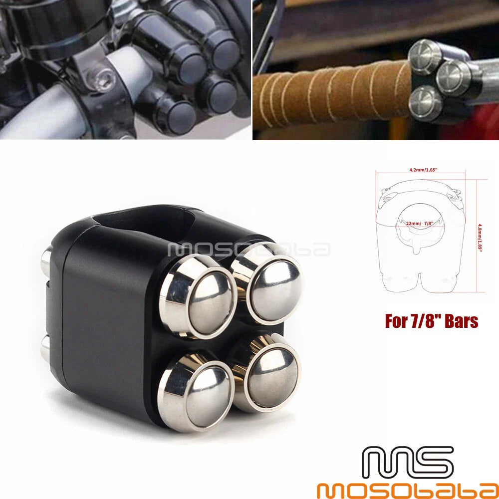 4-Button Controller 7/8'' Handle Bar Switch for Harley Dyna