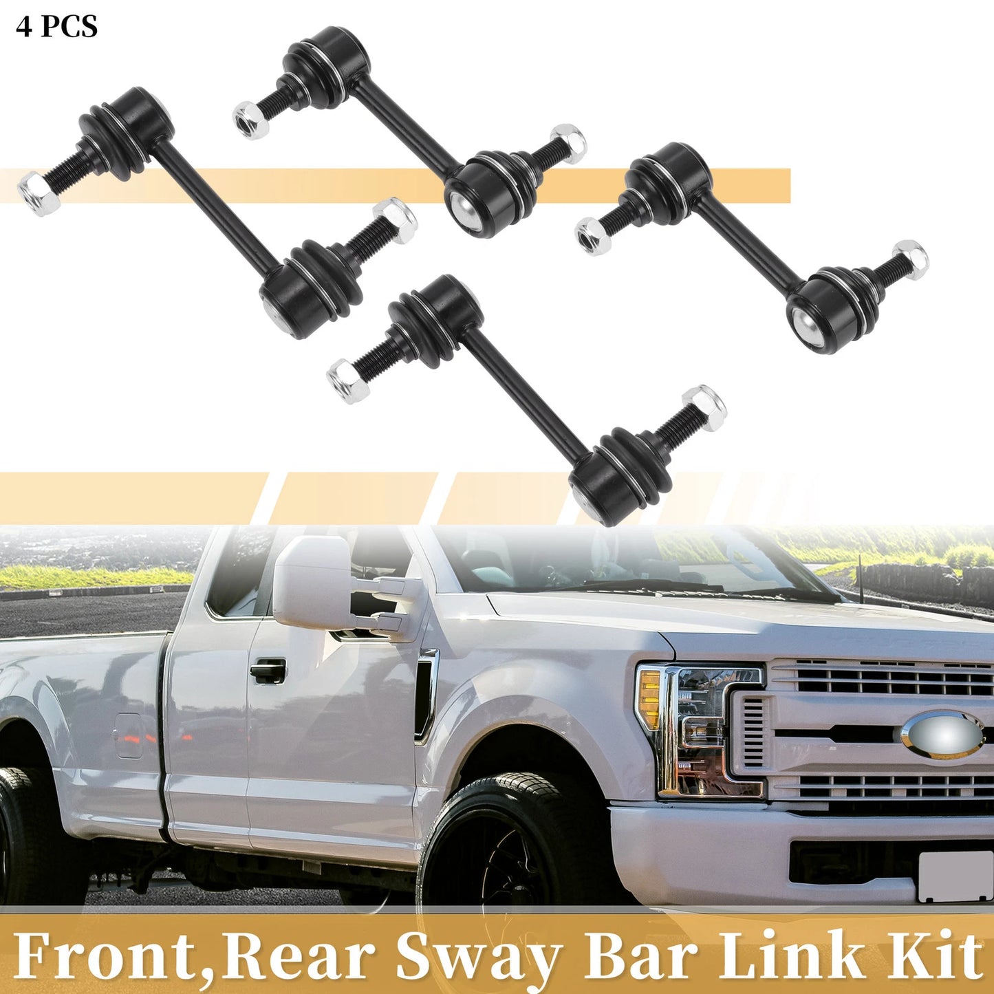 Set of 4 Stabilizer Sway Bar Links for Ford Edge (2007–2014) No.K750159/K750184