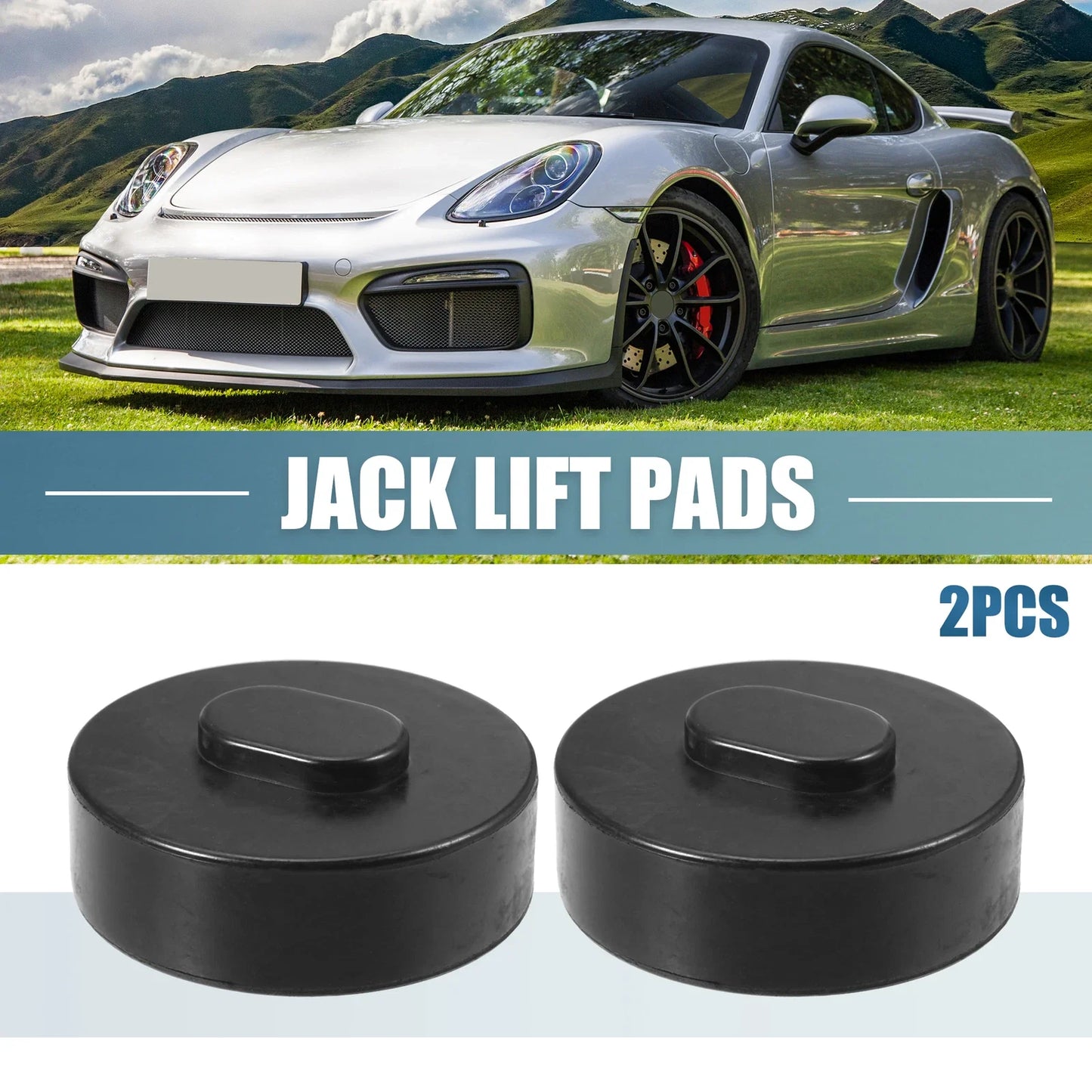 2 x Rubber Jack Puck Lift Pads for Porsche 911