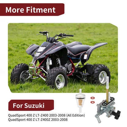 Fuel Petcock Valve Kit for Suzuki Quadsport Z400 (2003–2008)
