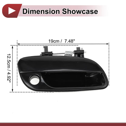 Exterior Door Handle for Hyundai Elantra Front Right Black (2011-2016)