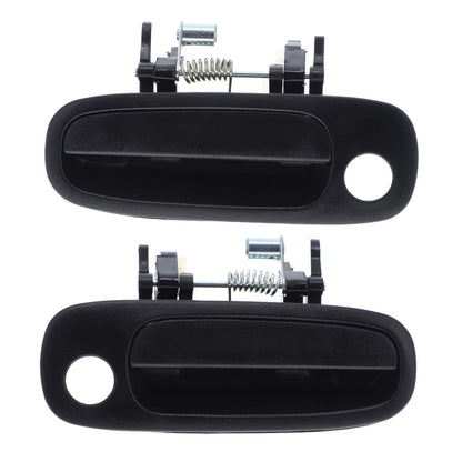 Set of 2 Outer Door Handles for Toyota Corolla (1997–2002) Black