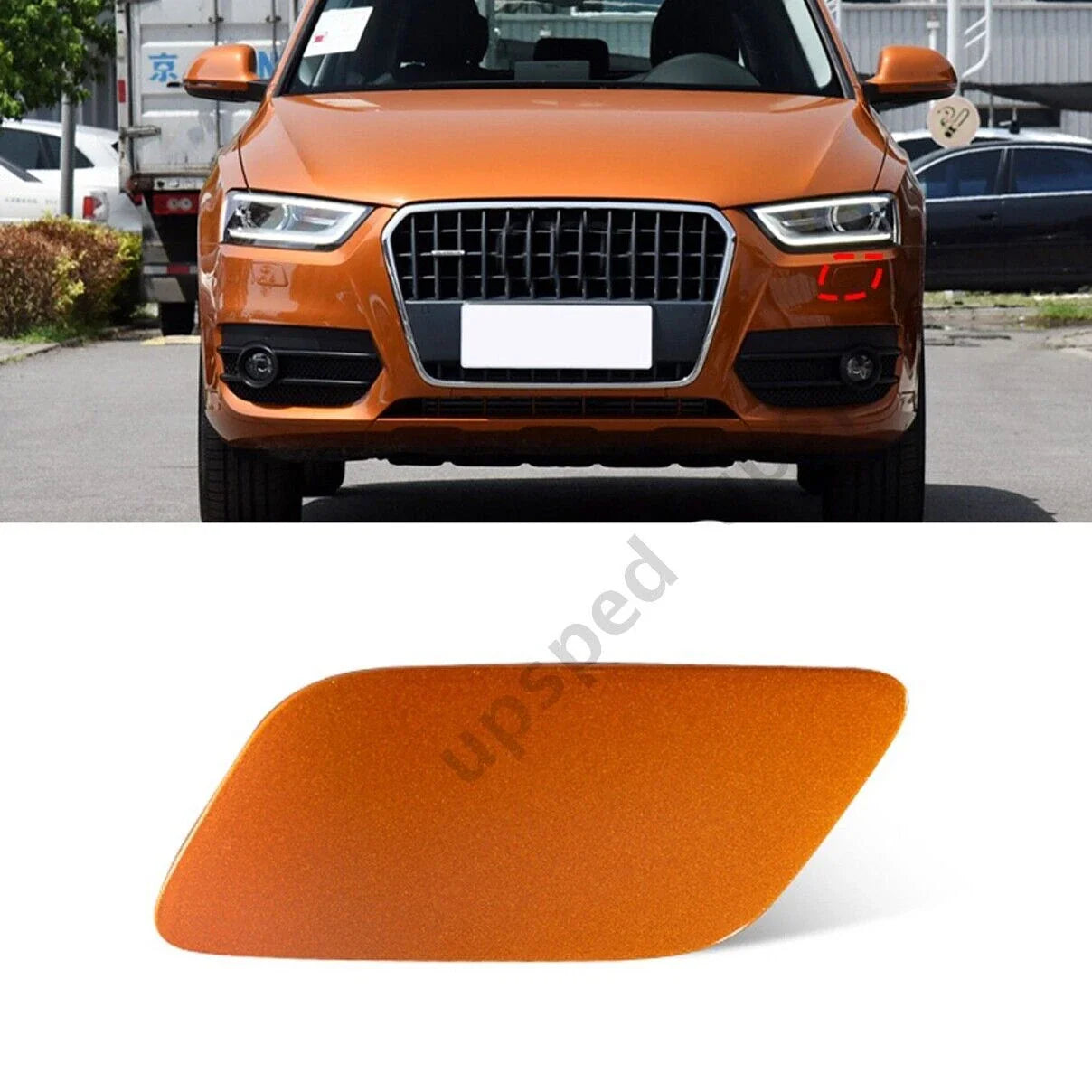 Front Bumper Headlight Washer Cover Cap for Audi Q3 (2012–2015)