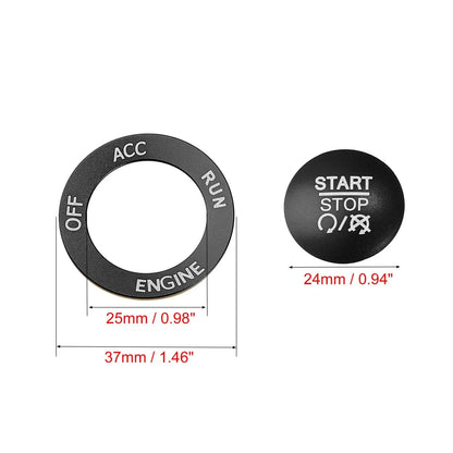 Engine Start Stop Push Button Cover Kit for Dodge Charger Challenger (2015-2023)