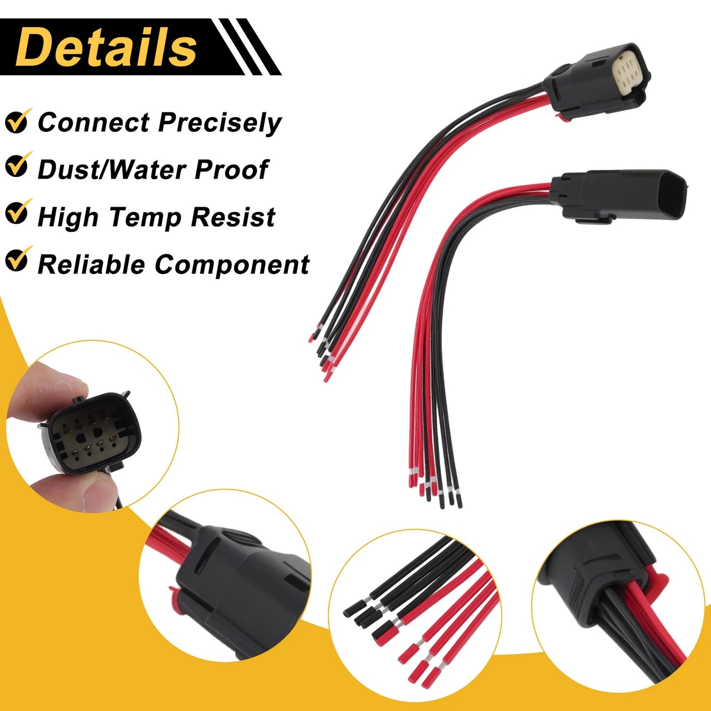 Set of 1 8 Pin Connector Plug for Chevrolet Impala (2015–2020) No.23405242