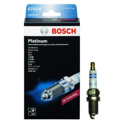 Set of 4 Bosch Platinum Spark Plugs for VL Commodore Calais (1988–1990)