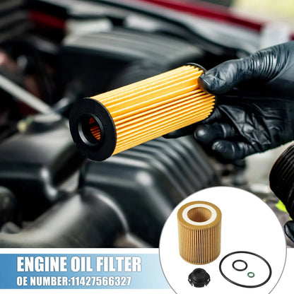 Set of 1 Engine Oil Filter No. 11427566327 with O Ring for BMW 325i (2006–2013)