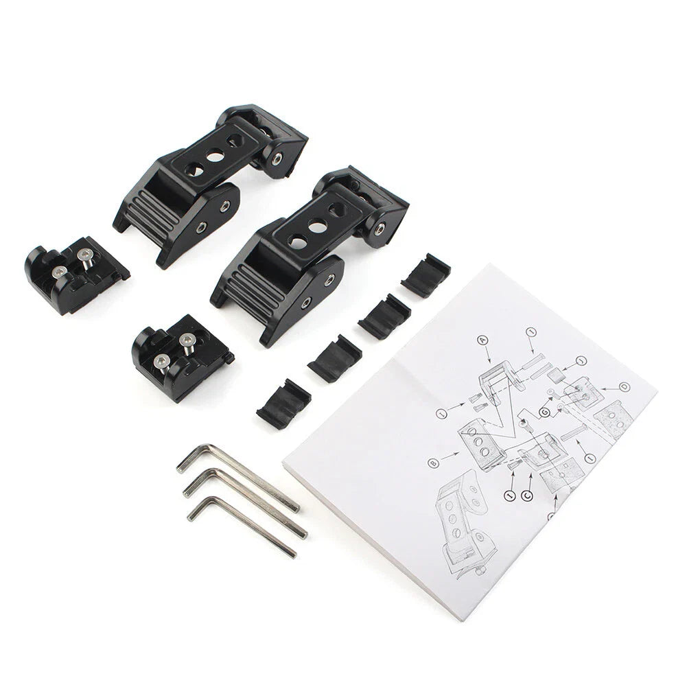 Black Engine Lock Hood Latches  For Jeep Wrangler JK (2007-2017)