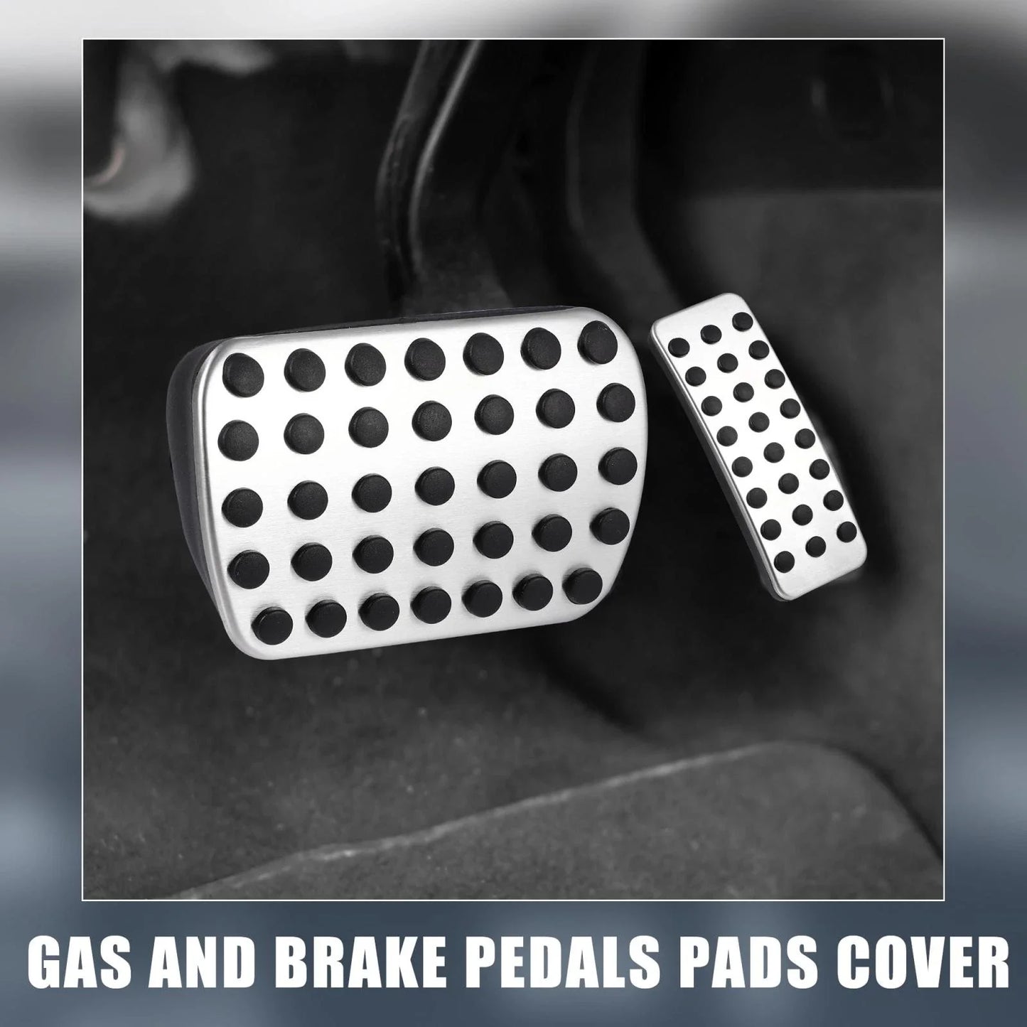 2 x Gas Brake Pedal Pads Covers for Mercedes-Benz GLE GLS ML GL 350 (2013-2019)