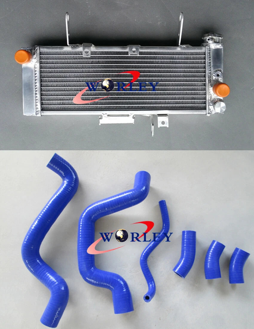 Aluminum Radiator with Red Hose for Suzuki SV650 (2003–2004)