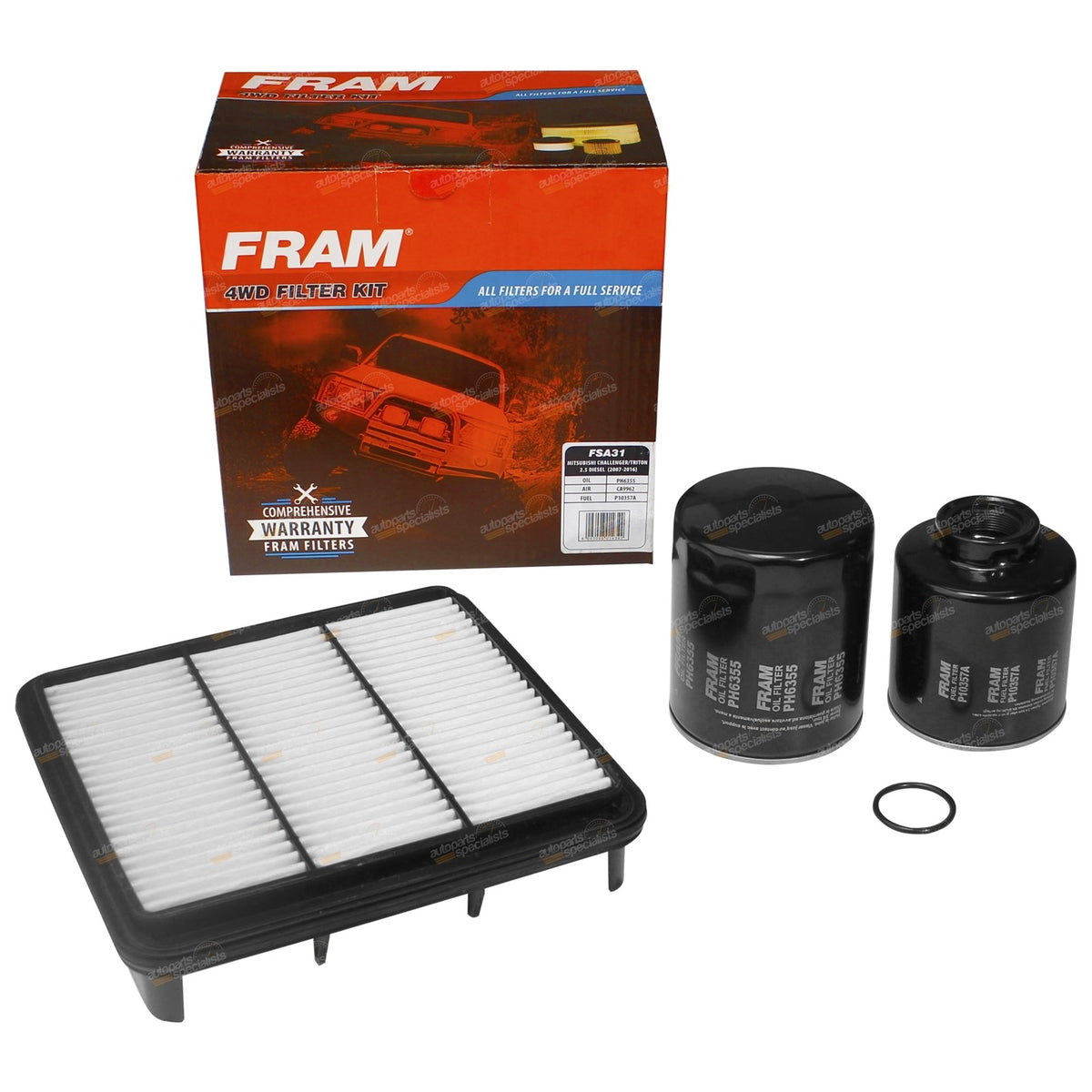 Oil Air Fuel Filter Service Kit for Challenger (2009–2015)