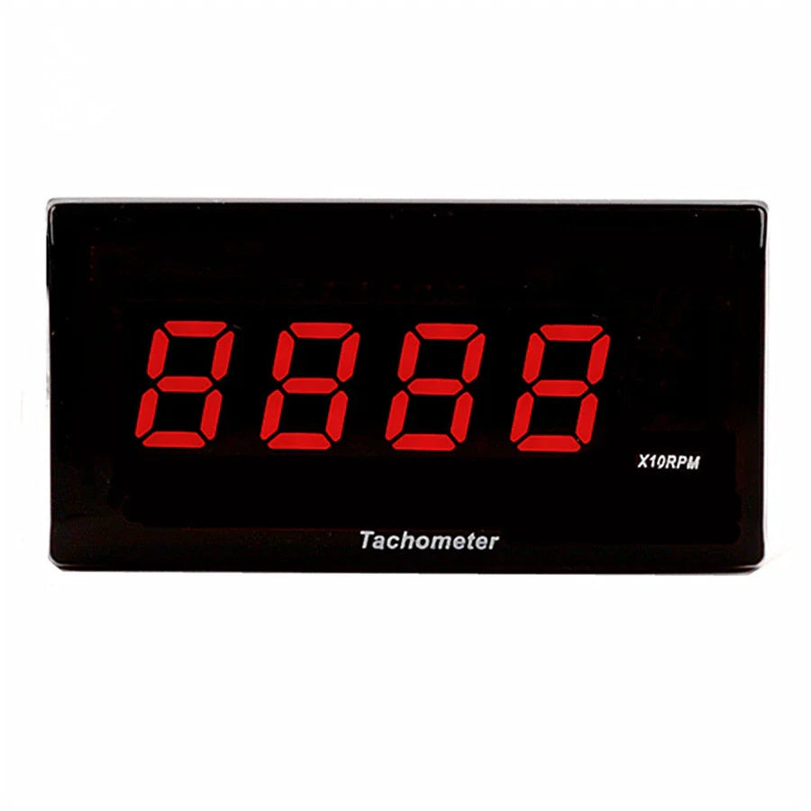 Digital Red LED Motorcycle Tachometer 0-20000 RPM Gauge for 12V Motorcycles