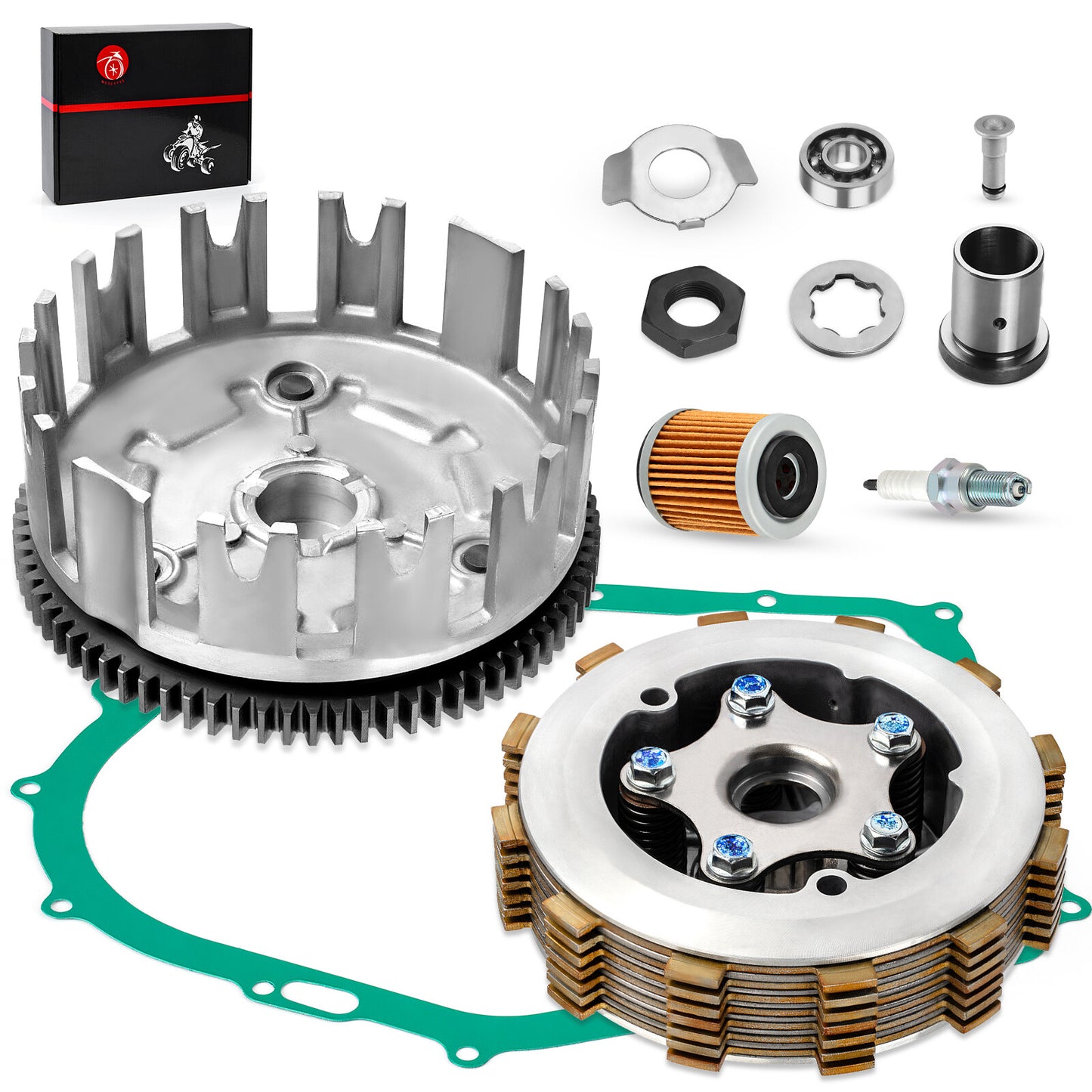 Clutch Kit Assembly for Yamaha Warrior 350 (1987–2004)