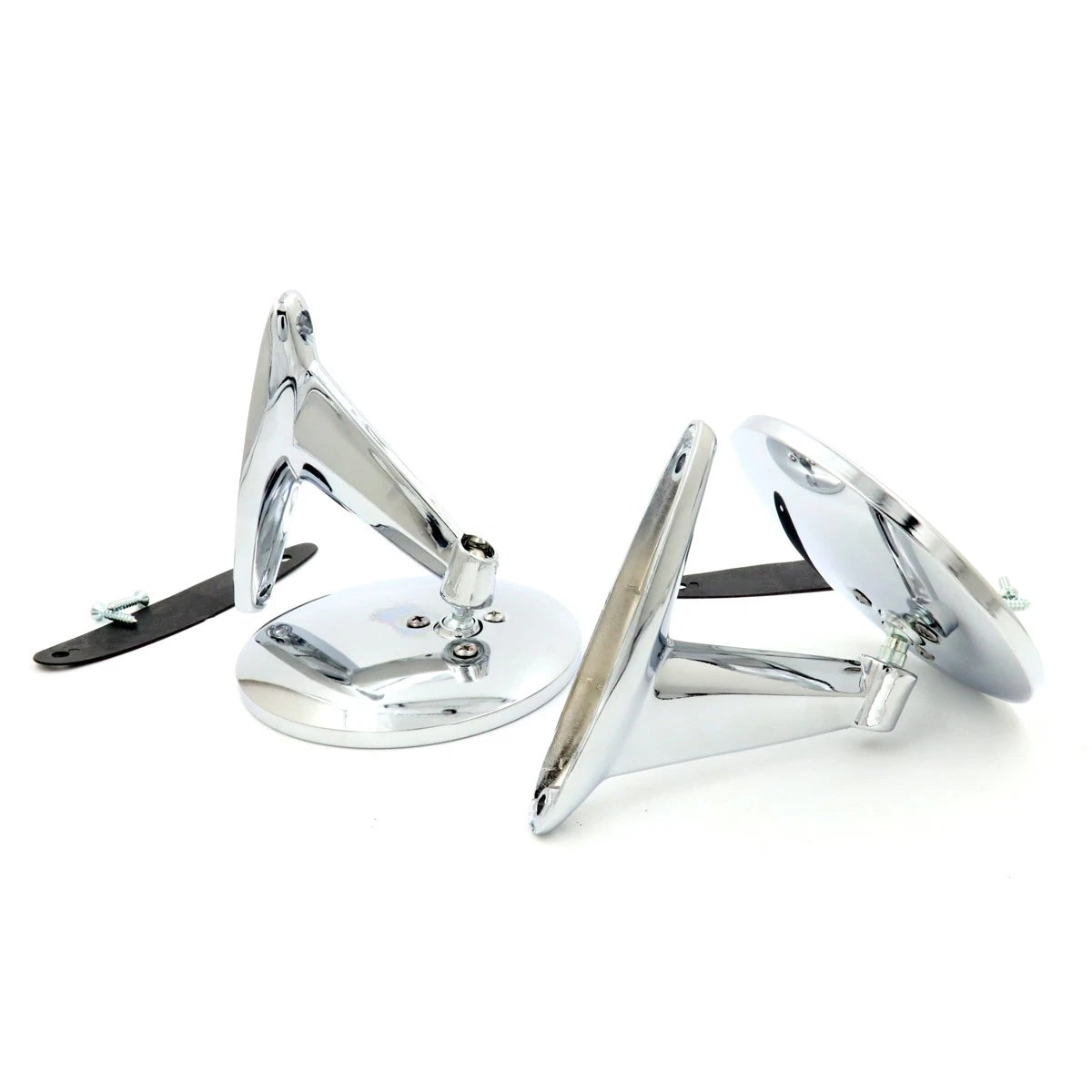 Set of 2 Chrome Door Mirrors for Lincoln Continental Mark II (1956–1957)